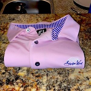 Footjoy golf polo, Shadow Wood Logo on left chest size Medium.